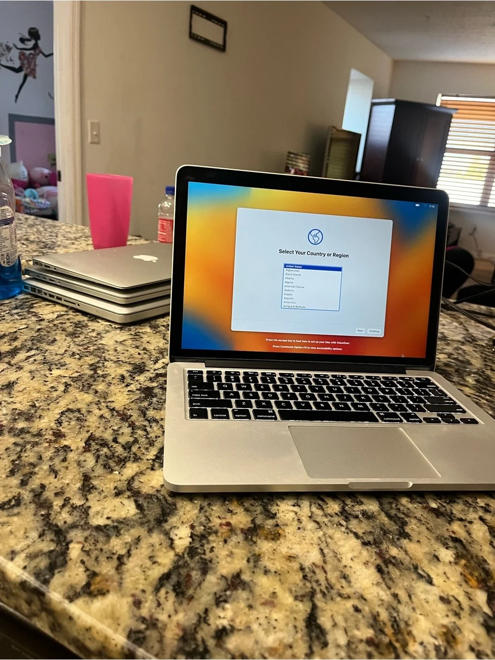 Apple Silver MacBook Pro with Black Backlit Keyboard used, Like New condition